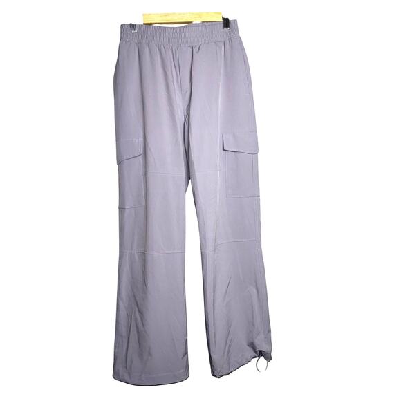 Mondetta Lavender Cargo Pants Small Petite | Lightweight Elastic Waist Utility - Picture 2 of 6
